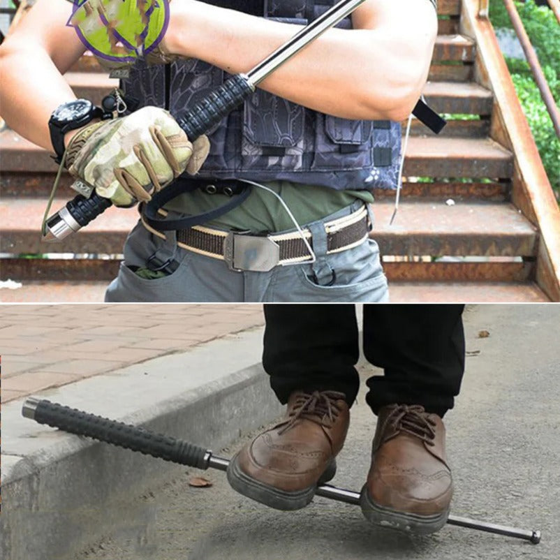 Portable Self-defense Baton with Expandable Features