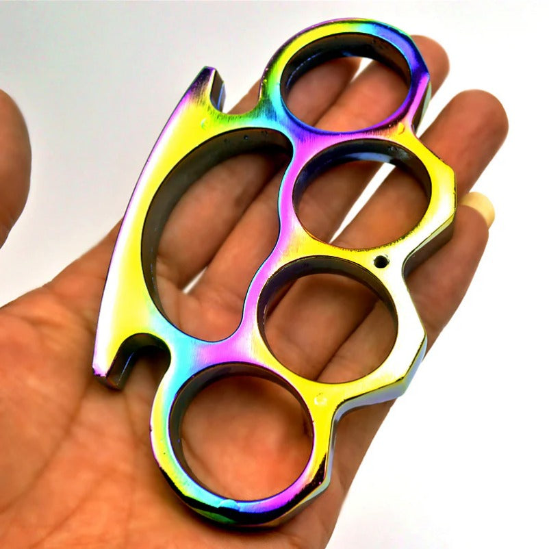 ColorGuard Metal Brass Knuckle Duster and Tiger Fist Buckle for Safety