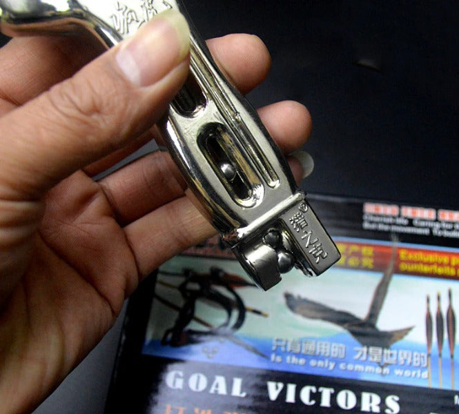 Heavy Duty Aluminum Alloy Slingshot with Resilient Band Set