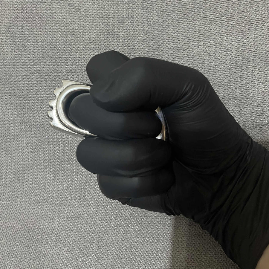 Right Hand Solid Steel Single Finger Knuckle Duster for Self Defense