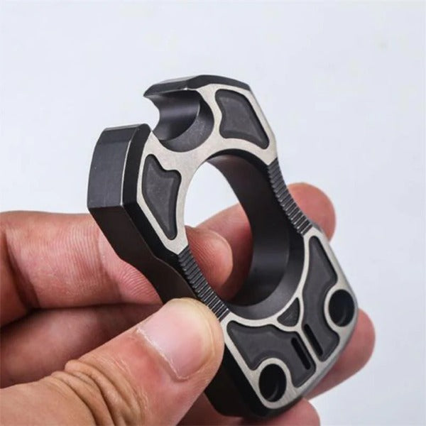 TC4 Titanium One Finger Self-Defense Knuckle Duster for Security