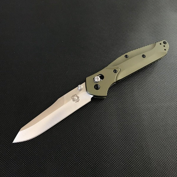 Liome Folding Hunting Knife with Aluminum Grip for Outdoor and EDC Use