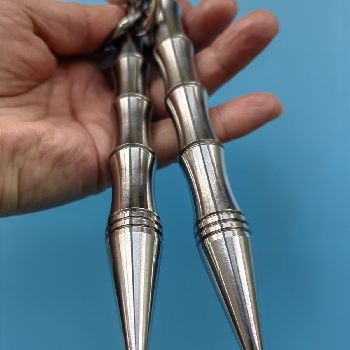 Portable Solid Steel Nunchaku Built for Effective Self-Protection