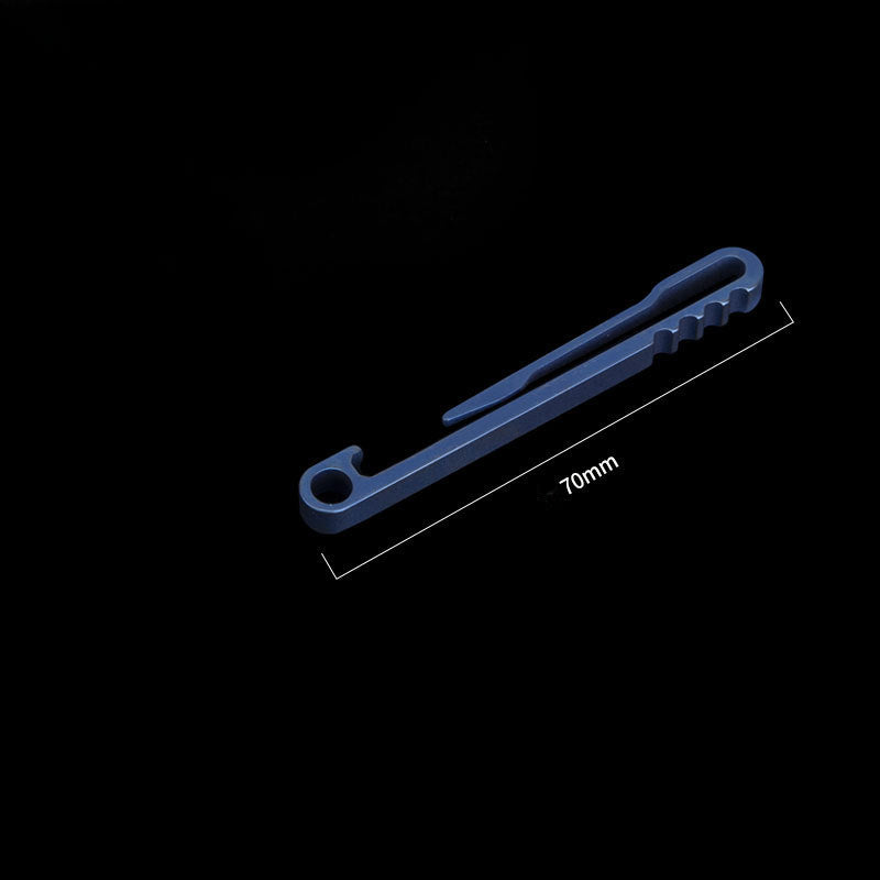 SwiftClip Titanium Key Ring for Efficient Car Key Storage