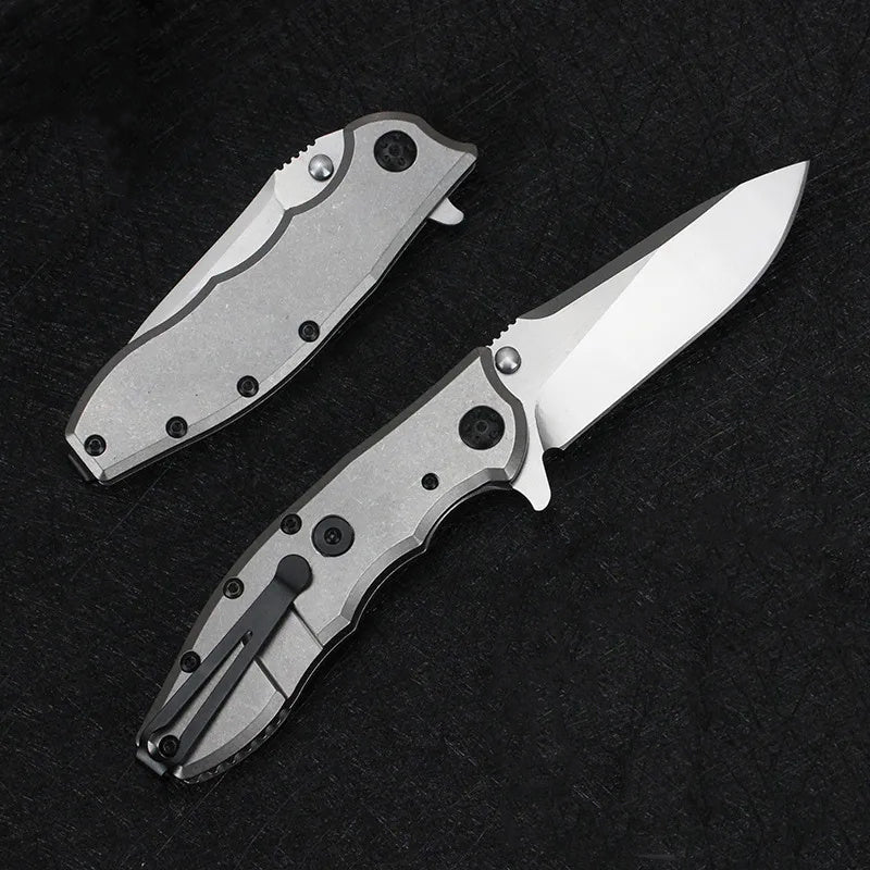 Outdoor Ready Titanium Alloy Folding Knife for Camping Adventures