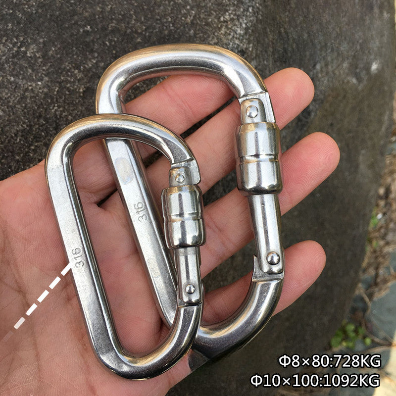 Titan GripLock D-Rig Clip for Secure Climbing and Hauling Tasks