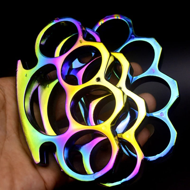 ColorGuard Metal Brass Knuckle Duster and Tiger Fist Buckle for Safety