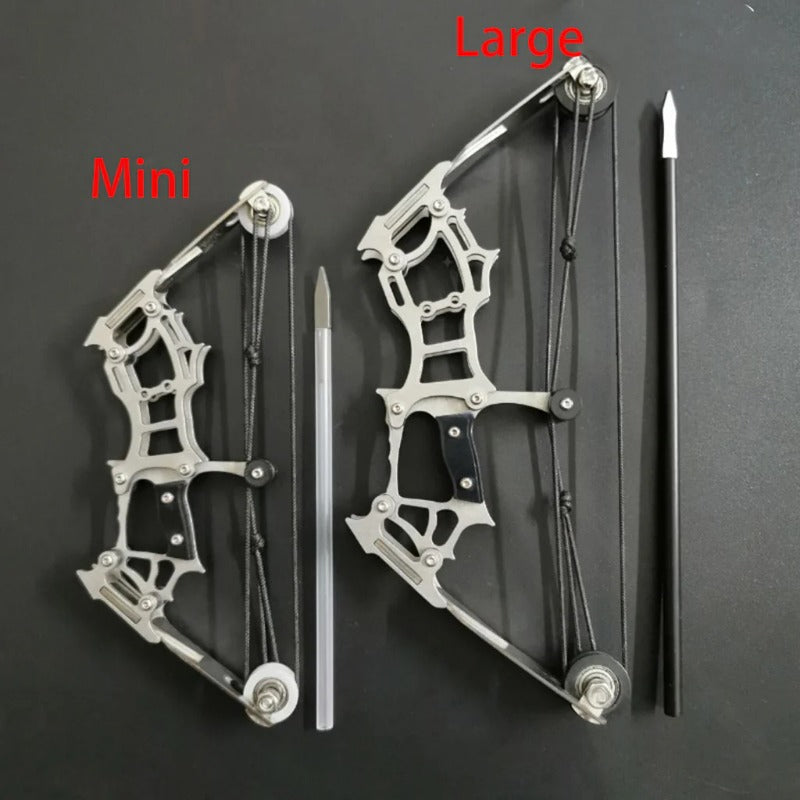 Pocket-Sized Compound Bow Mini Bow and Arrow Set for Archery Practice
