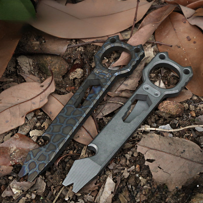 TC4 Knuckle Duster Titanium MultiTool Survival Stick
