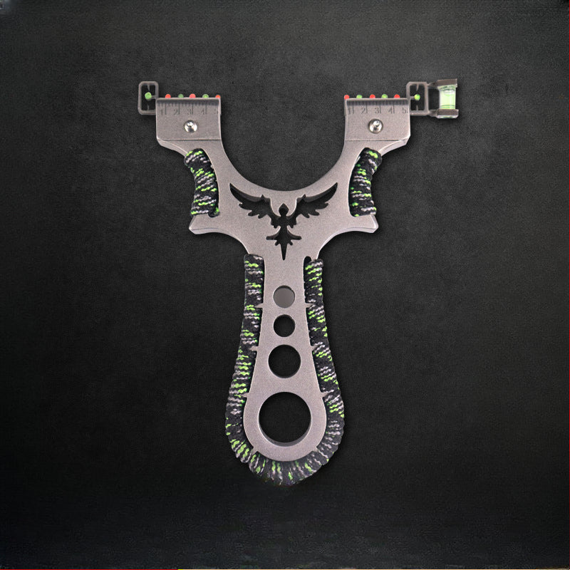 Stainless Steel Multi Tool Slingshot for Outdoor Use with Quick Release