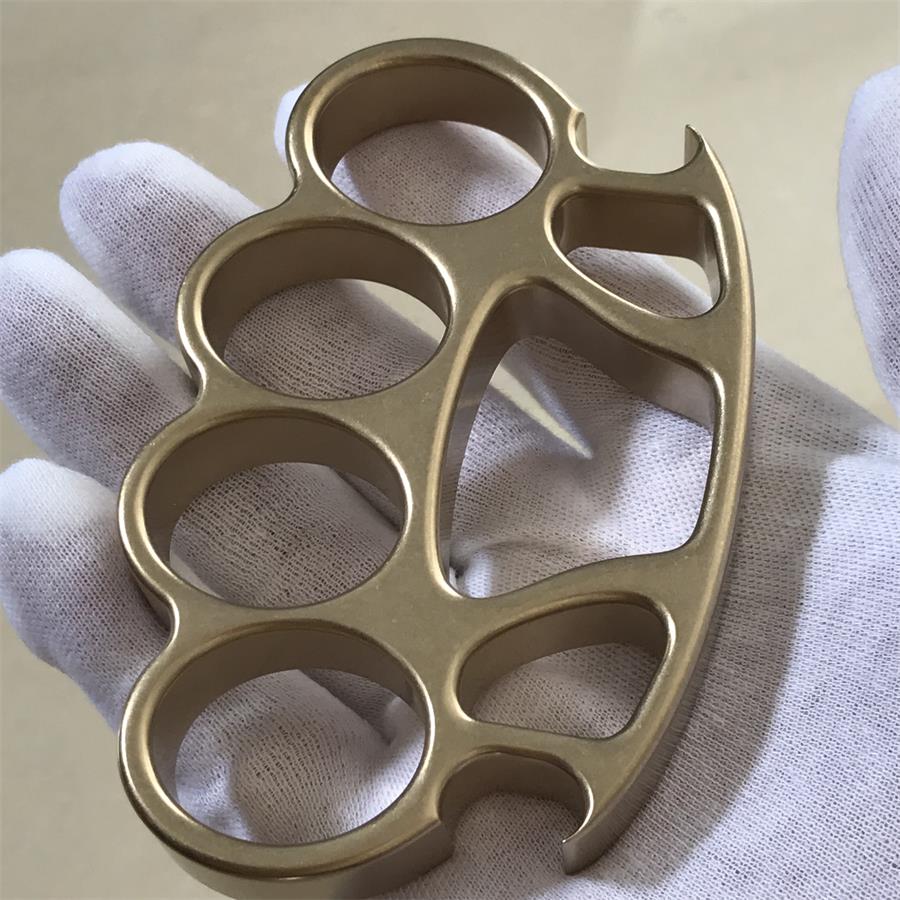 Stonewashed Brass Knuckle Duster Bottle Opener Tool