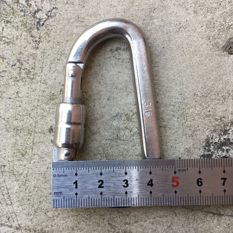 Titan GripLock D-Rig Clip for Secure Climbing and Hauling Tasks