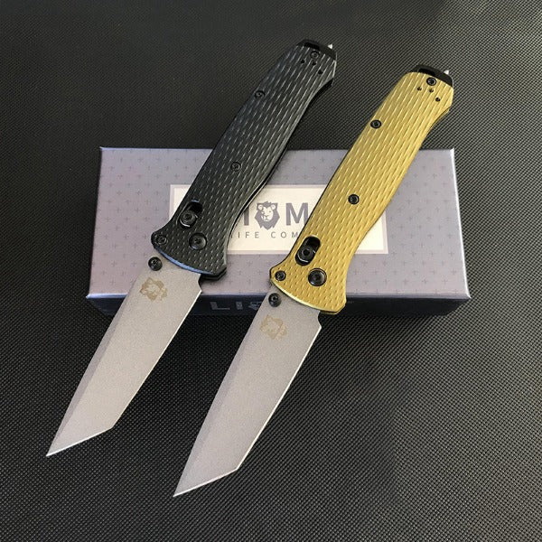 Liome Aluminum Grip Folding Tactical Knife for Camping and Survival EDC Tool
