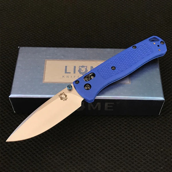 Liome Tactical Folding Blade Survival Knife with Fiber Grip for EDC and Camping