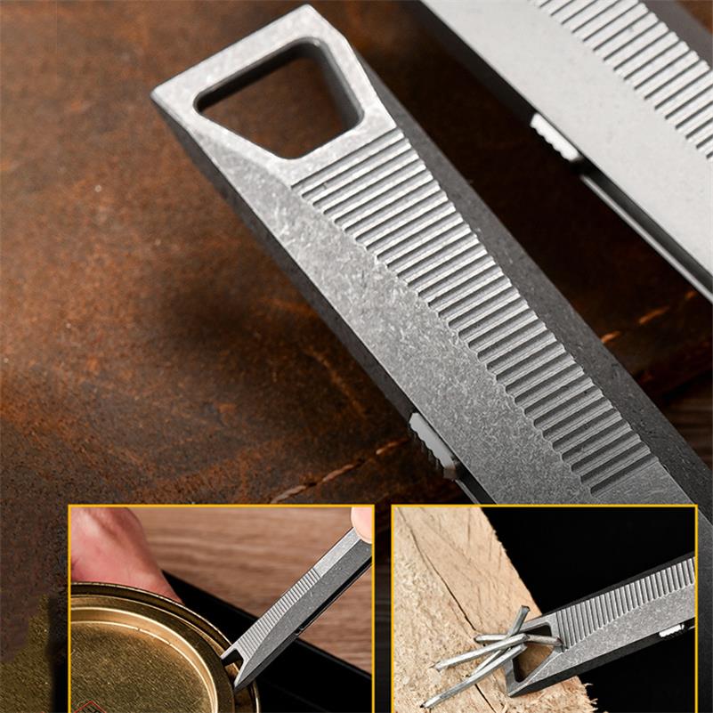 Stress-Reducing Titanium Alloy Tactical Pen with Slide Function
