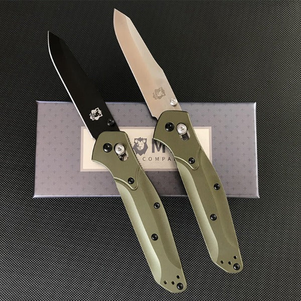 Liome Folding Hunting Knife with Aluminum Grip for Outdoor and EDC Use