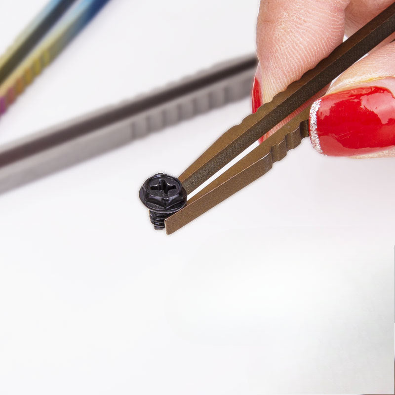 Multi-Function Static-Free TC4 Titanium Tweezers with Anti-Magnetic Properties