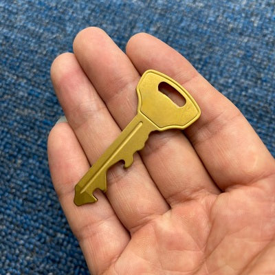 All-in-One Pocket Pro Keychain Tool Featuring Screwdriver Wrench and Opener