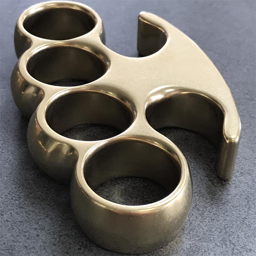 Timeless Style Stonewashed Brass Knuckle Duster