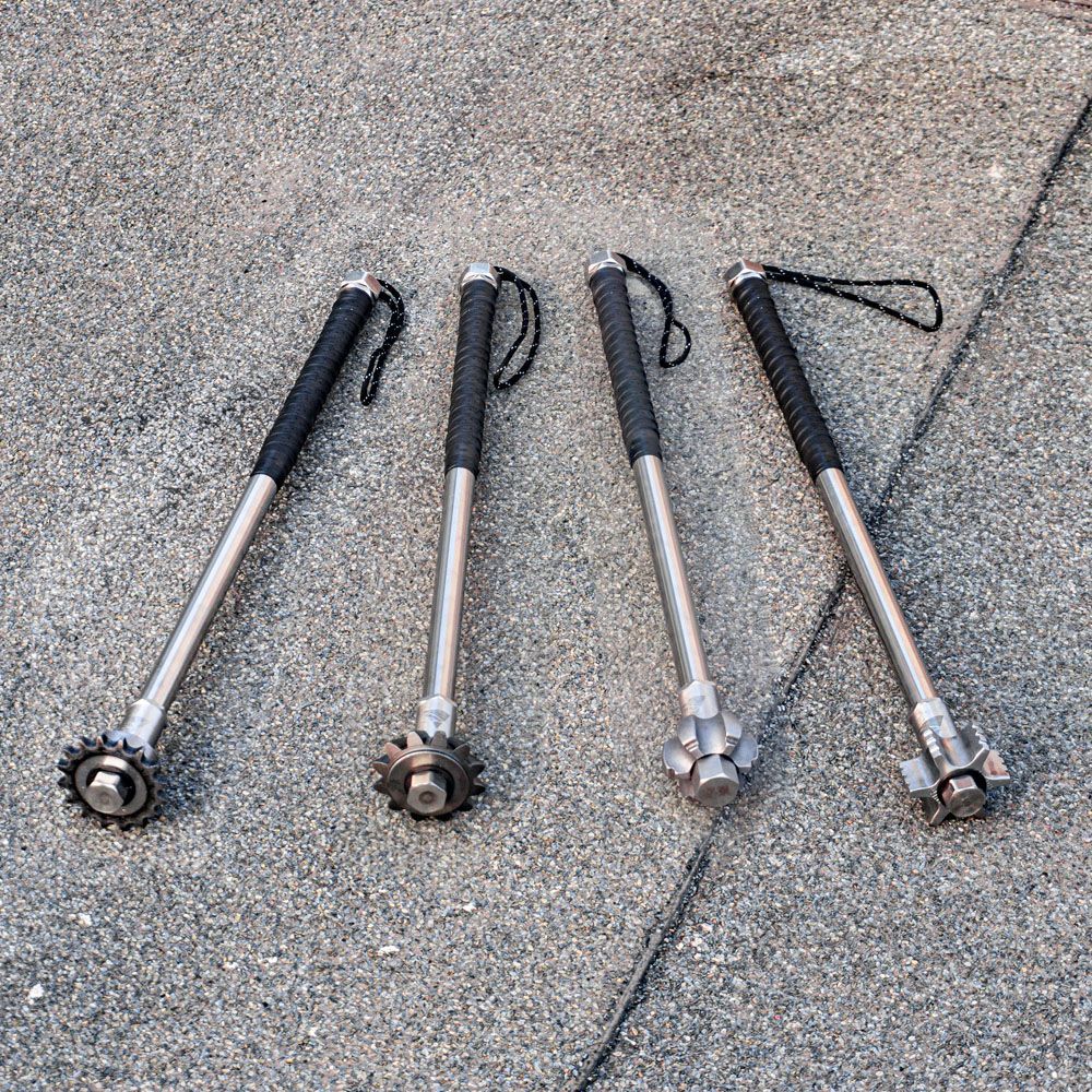 Rugged Bone Hammer Baton with Spikes for Maximum Impact