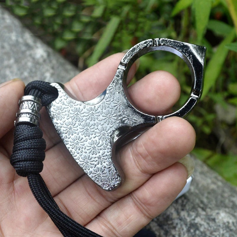 FistGuard Thickened Metal Knuckle Duster and Window Escape Tool
