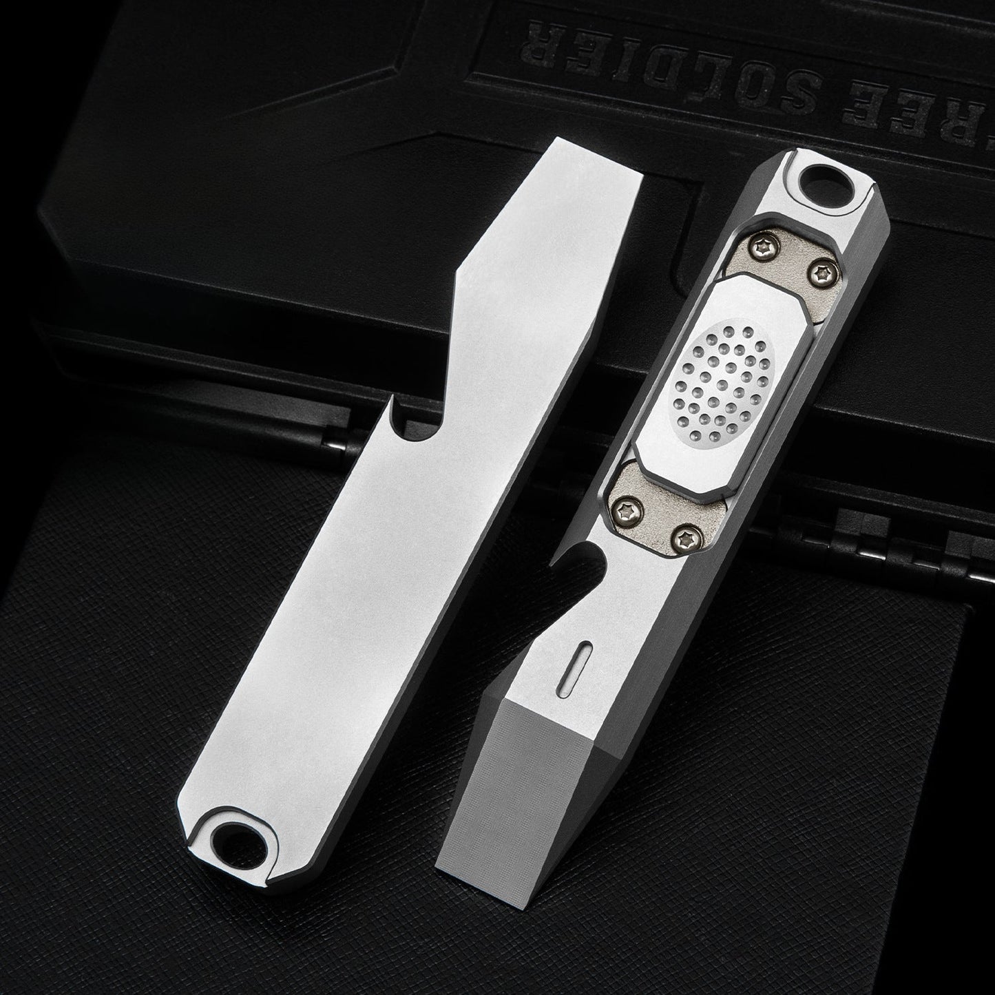 Titanium Fidget Tool with Pry Bar and Bottle Opener for EDC Use