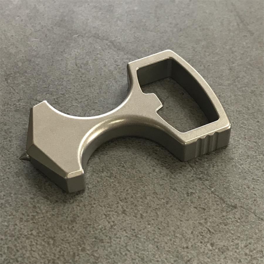 Titanium Alloy Crowbar Broken Window Key Bottle Opener EDC Tool Pendant