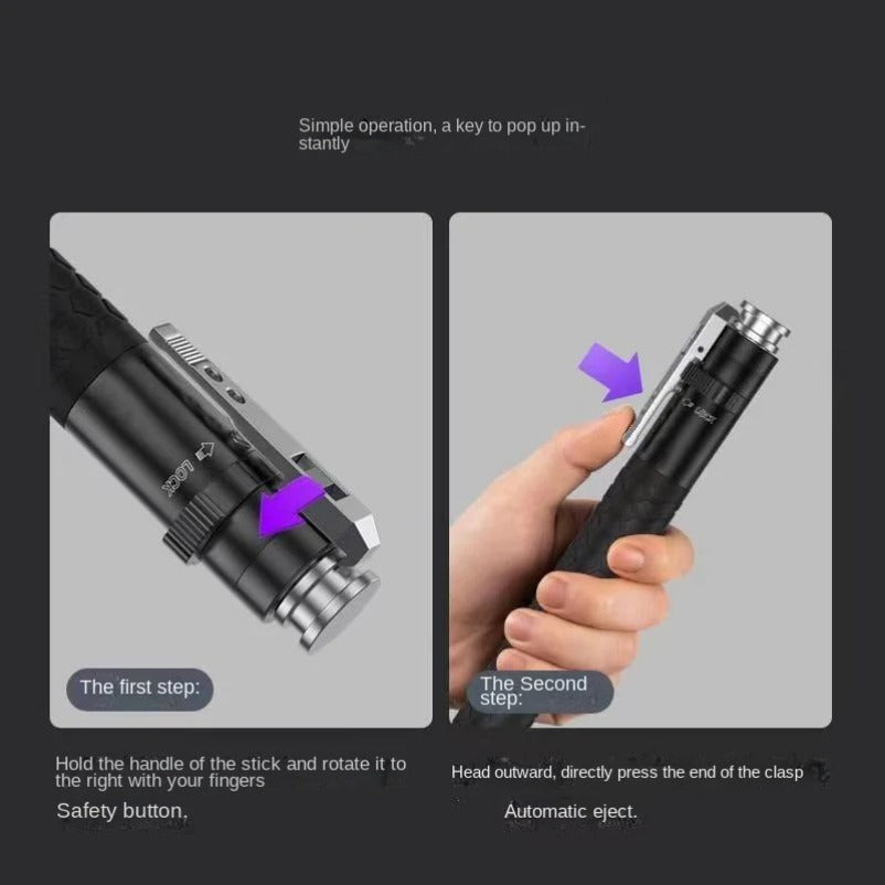 Self-Defense Spring Stick Baton for Quick Response