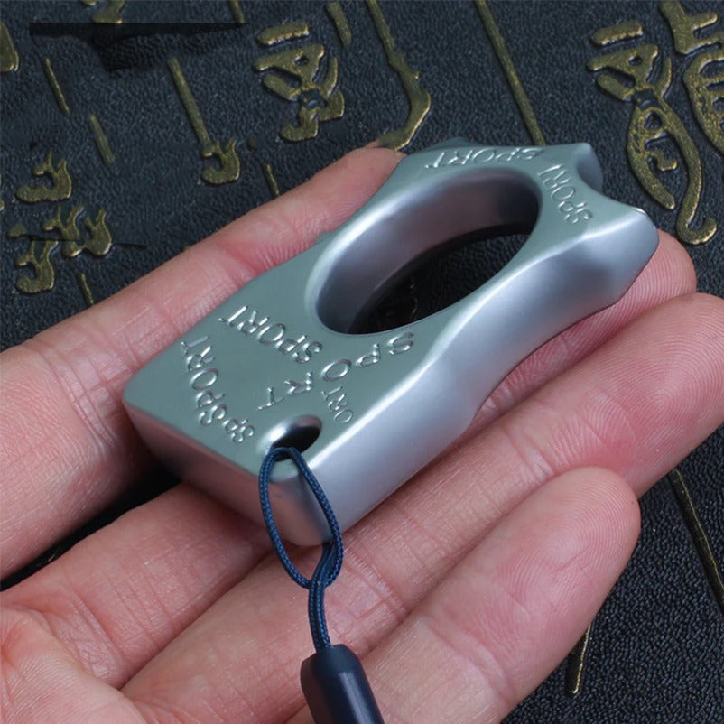 TigerFist Self-Defense Tool with Metal Knuckle Duster and Four-Finger Design