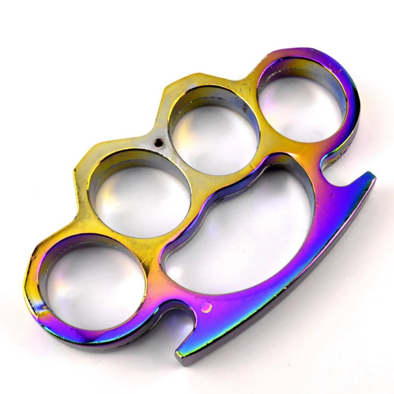 ColorGuard Metal Brass Knuckle Duster and Tiger Fist Buckle for Safety