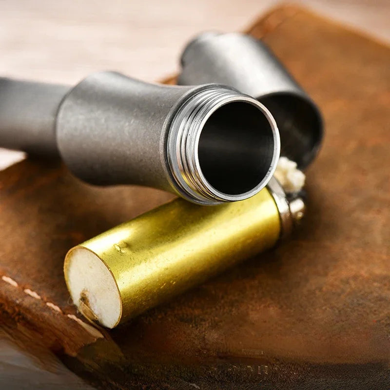 Titanium Waterproof Emergency Whistle with Storage for Multi-function Outdoor Use