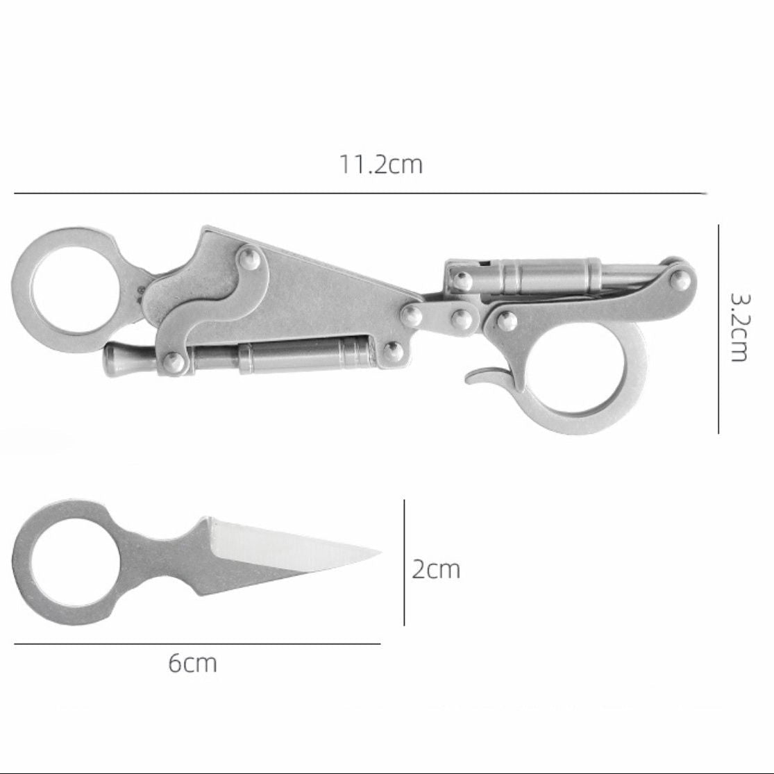 Pocket Blade Keychain with High Rebound for EDC and Personal Defense