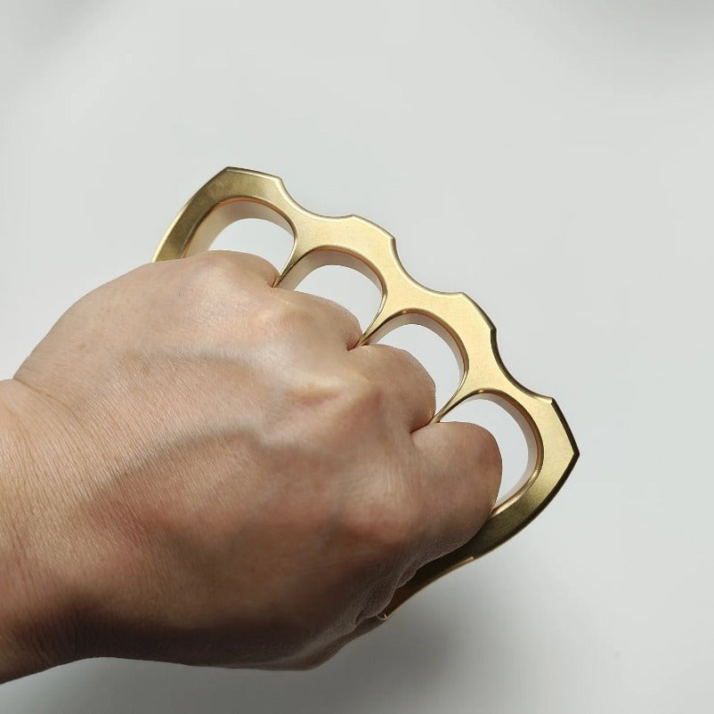 Pure Brass Knuckle Duster Self-Defense Equipment for Maximum Security