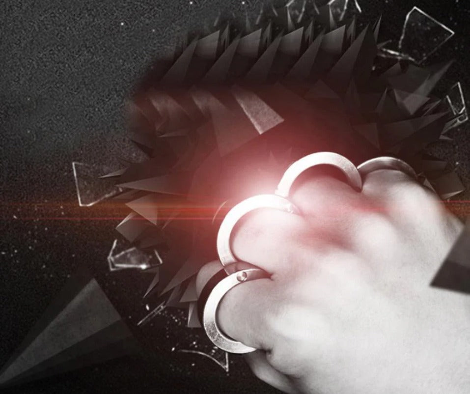 Steel Self-defense Knuckle Duster with Four Finger Design