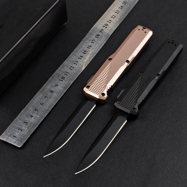 Tactical Pocket Knife with Aluminum Handle for Hunting and Self Defense Purposes