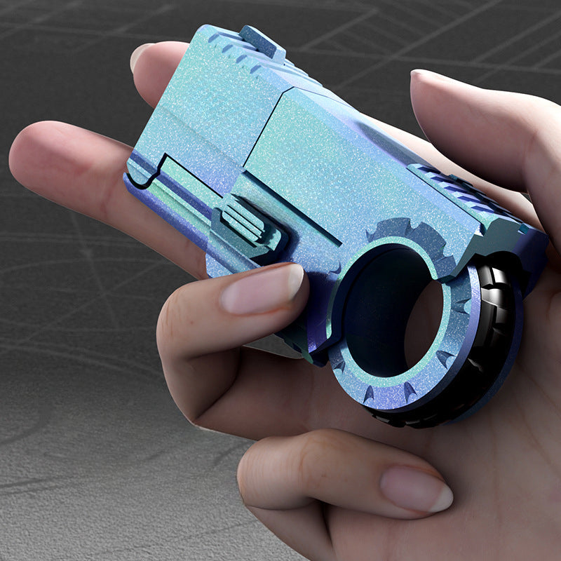 Compact Golden Agent Finger Gun for Stealthy Carry