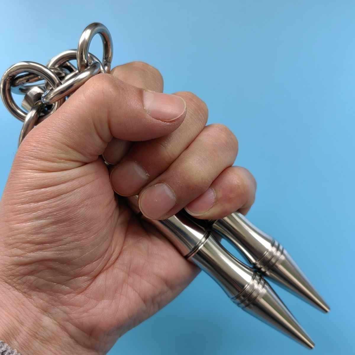 Portable Solid Steel Nunchaku Built for Effective Self-Protection