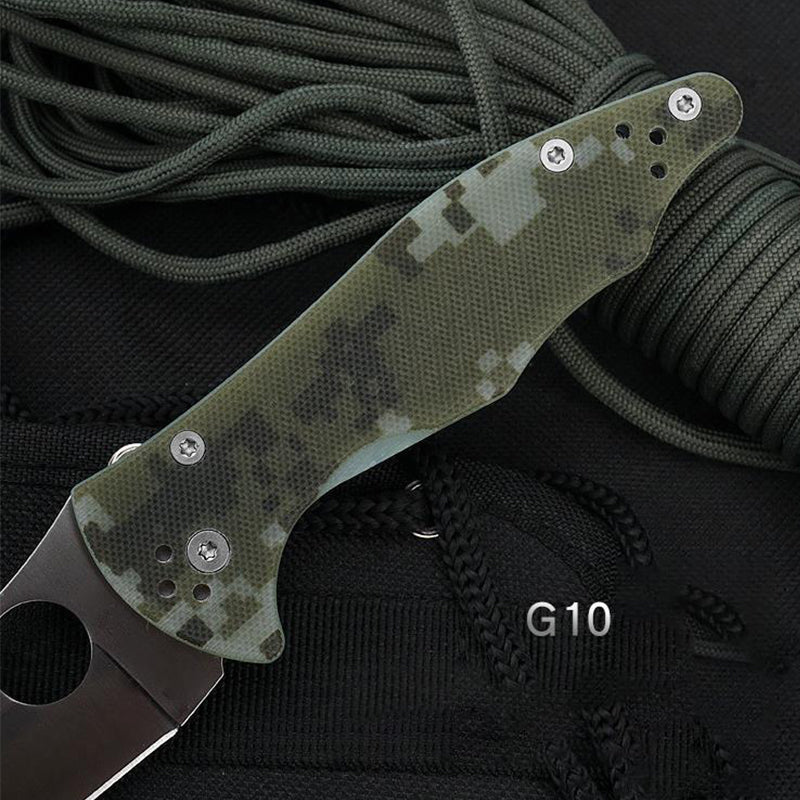 G10 Grip Folding Knife for Tactical EDC and Outdoor Adventures
