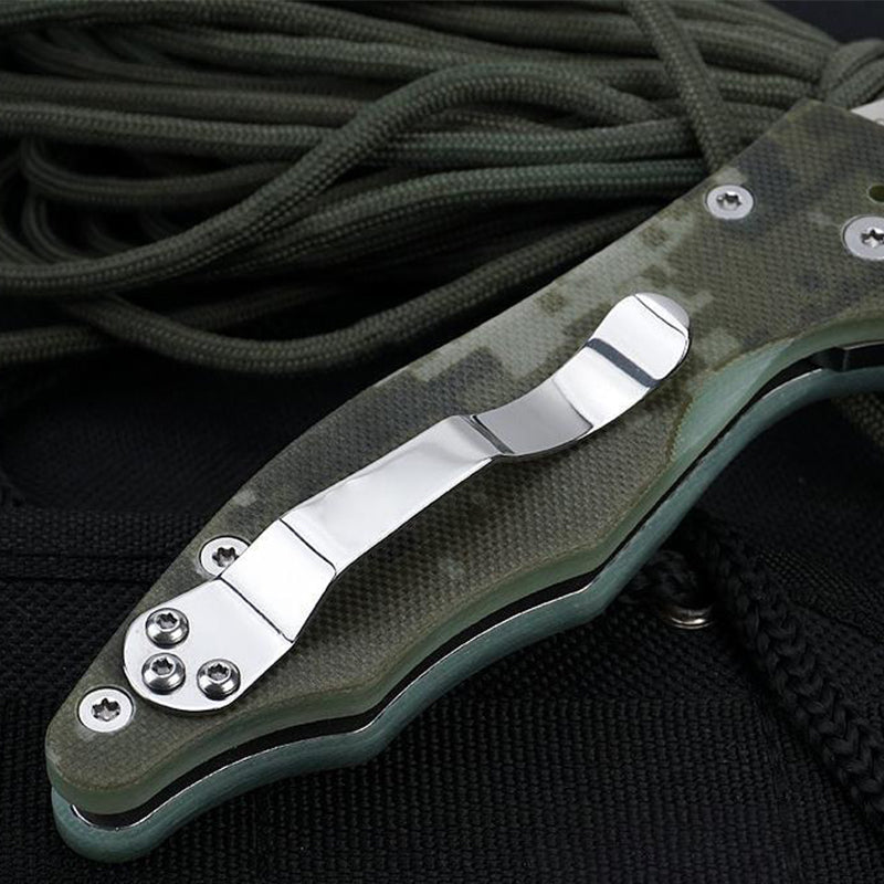 G10 Grip Folding Knife for Tactical EDC and Outdoor Adventures