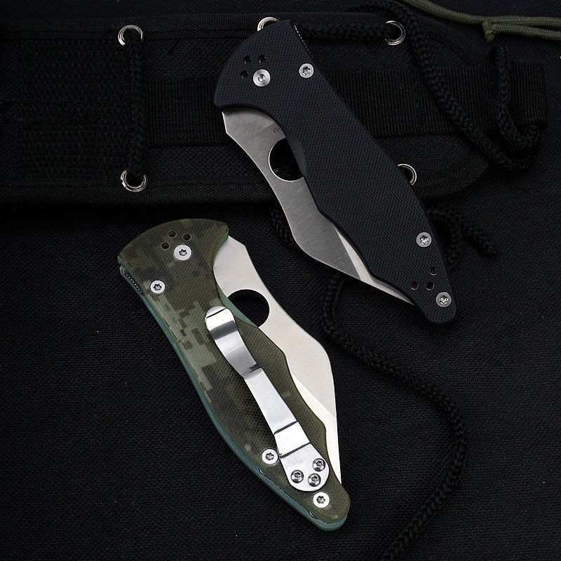 G10 Grip Folding Knife for Tactical EDC and Outdoor Adventures