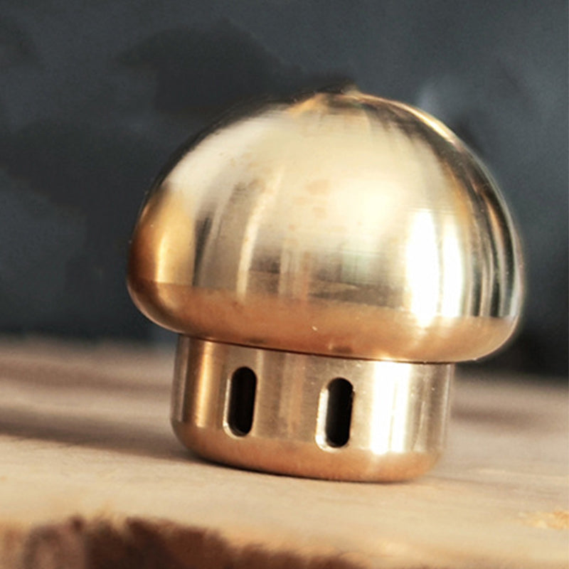 DIY Brass Mushroom Knuckle Pendant with Functional Knife Tool