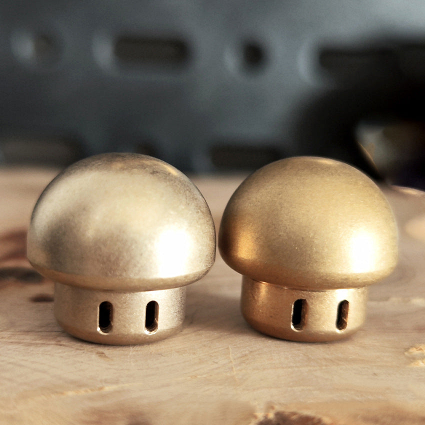 DIY Brass Mushroom Knuckle Pendant with Functional Knife Tool