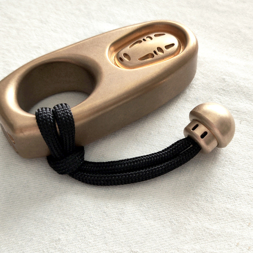 DIY Brass Mushroom Knuckle Pendant with Functional Knife Tool