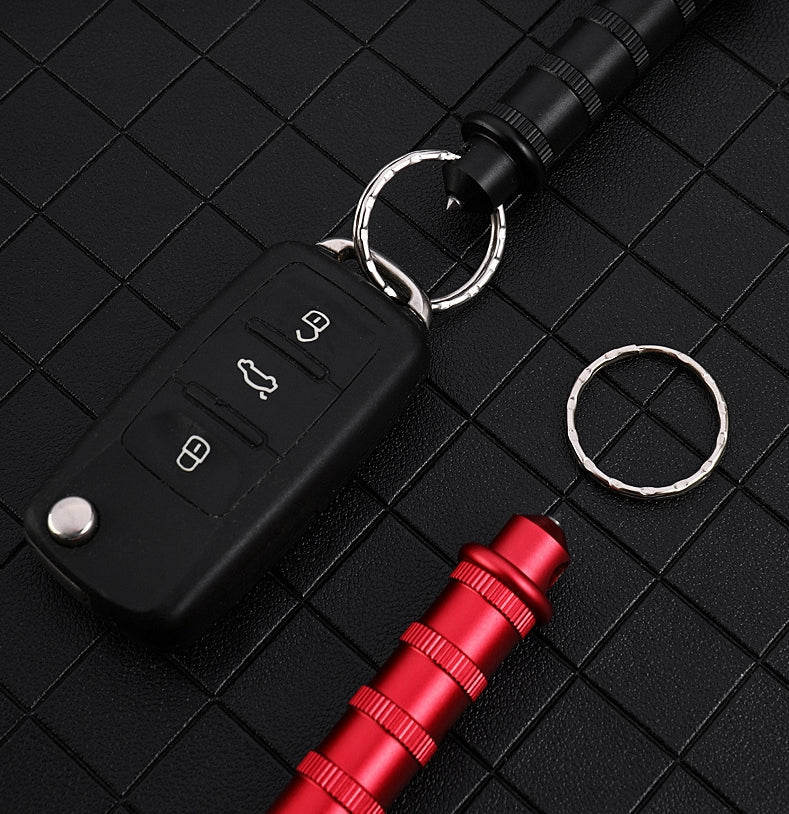 EDC Survival Keychain Tool with Mini Tactical Pocket Knife for Defense