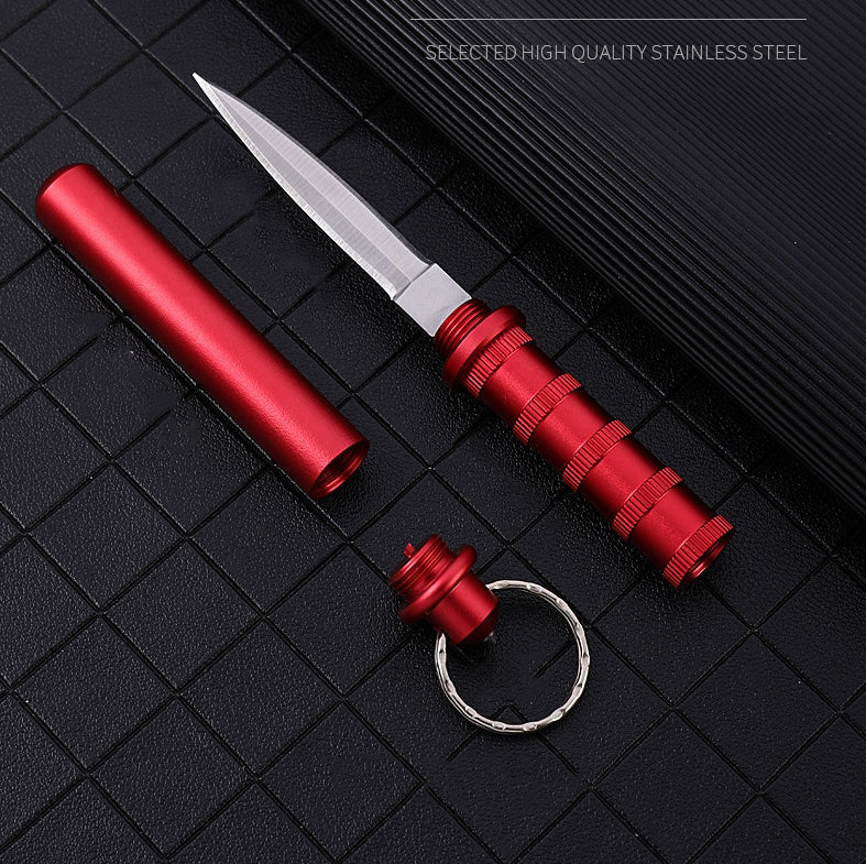 EDC Survival Keychain Tool with Mini Tactical Pocket Knife for Defense