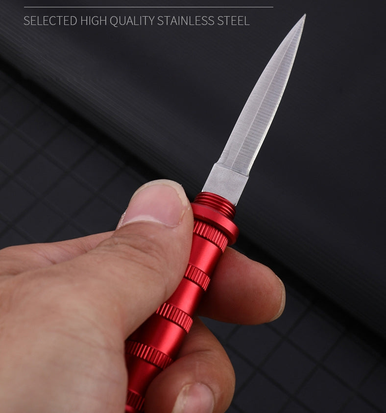 EDC Survival Keychain Tool with Mini Tactical Pocket Knife for Defense