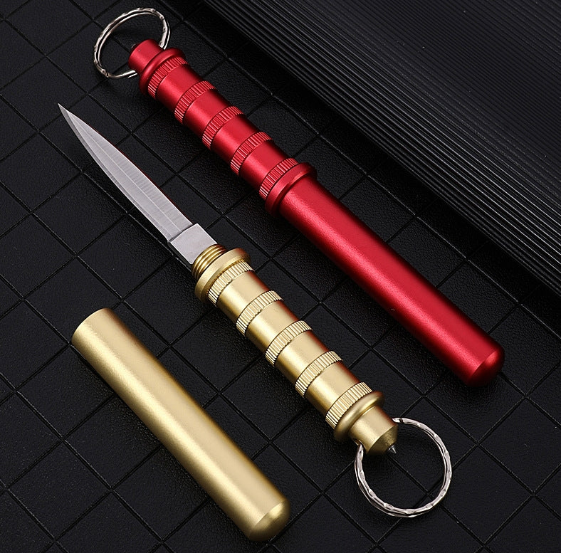 EDC Survival Keychain Tool with Mini Tactical Pocket Knife for Defense
