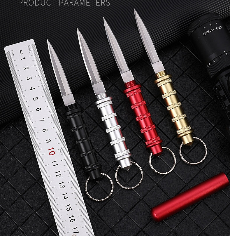 EDC Survival Keychain Tool with Mini Tactical Pocket Knife for Defense