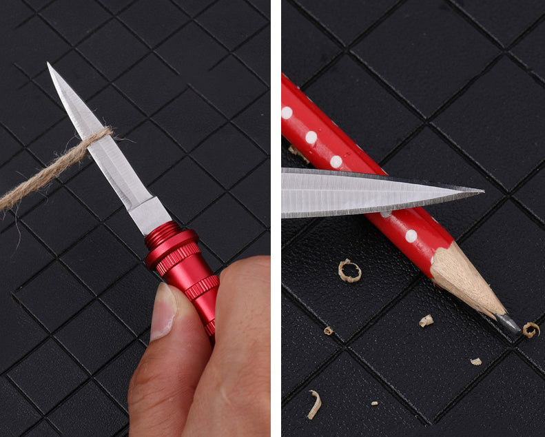 EDC Survival Keychain Tool with Mini Tactical Pocket Knife for Defense