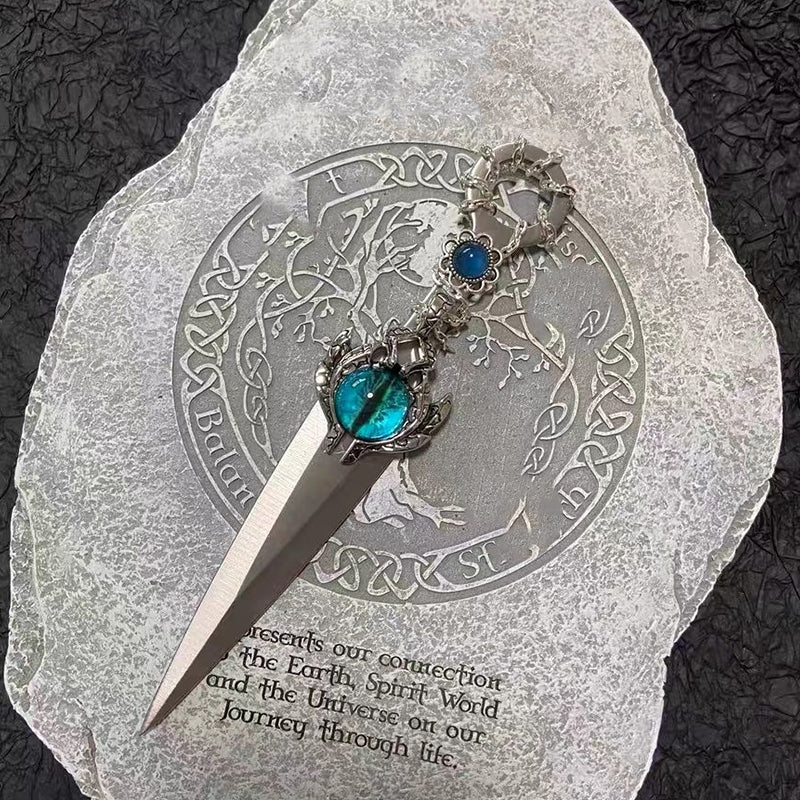 Sleek Devil's Eye Tactical Knife for Self-Defense